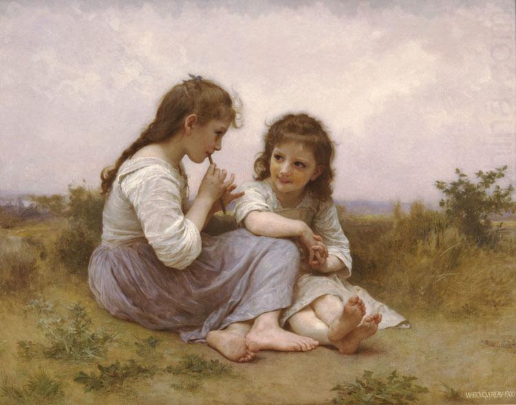 Adolphe William Bouguereau Childhood Idyll  (mk26) china oil painting image